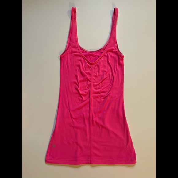 Lululemon Pink Ruched Tank - Picture 2 of 3
